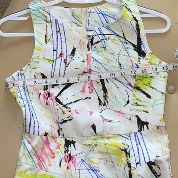Milly Minis Paint Scribble Splatter Dress Size 14 - Picture 5 of 8